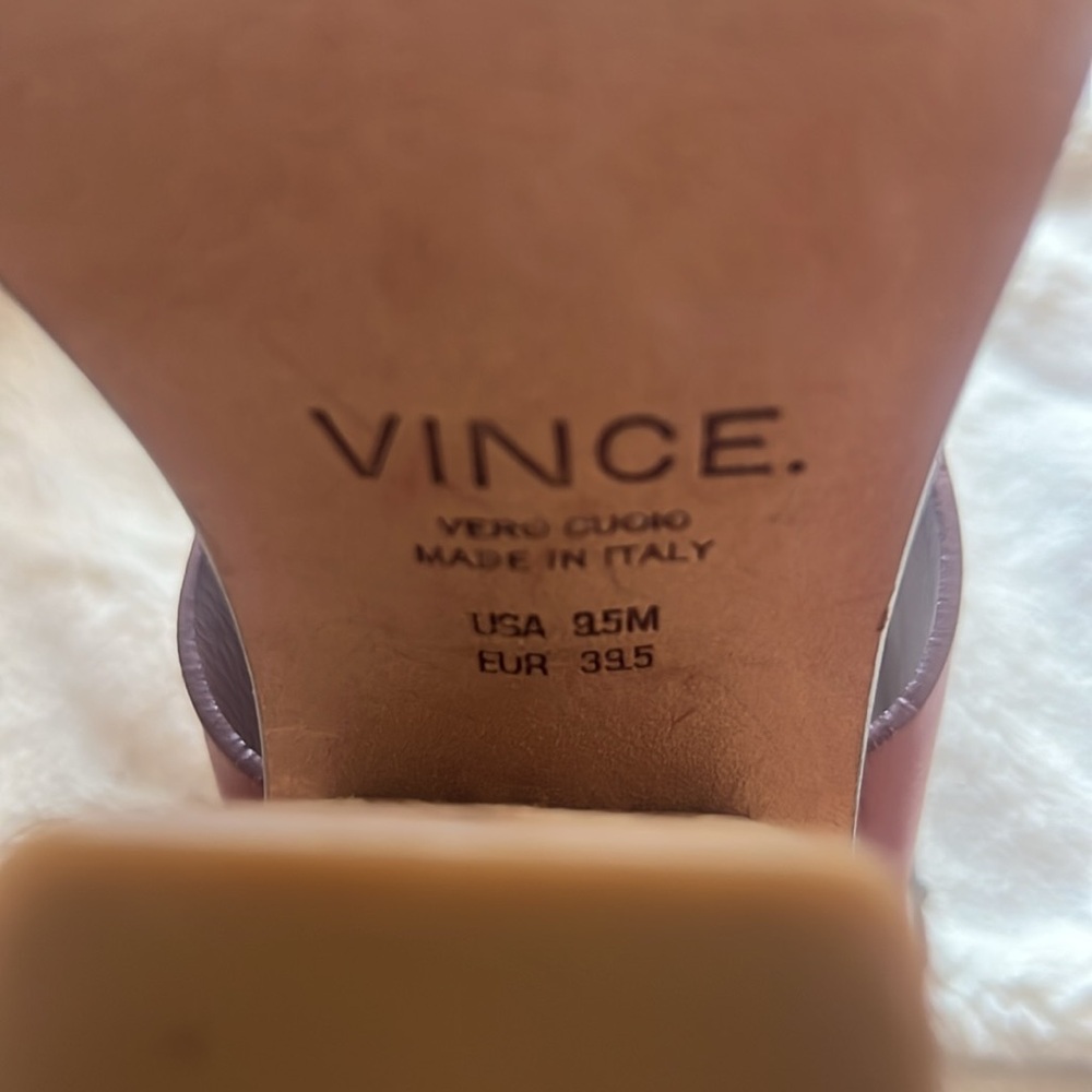 Vince Brown Leather Women's Sandals - Picture 4 of 4